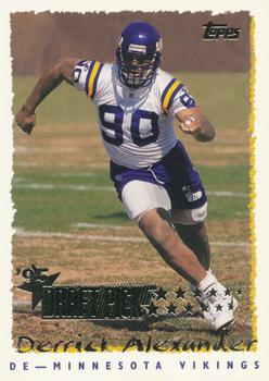 Derrick Alexander Minnesota Vikings 1995 Topps NFL Rookie Card - Draft Pick #228
